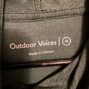 Outdoor voices men’s athletic hoodie